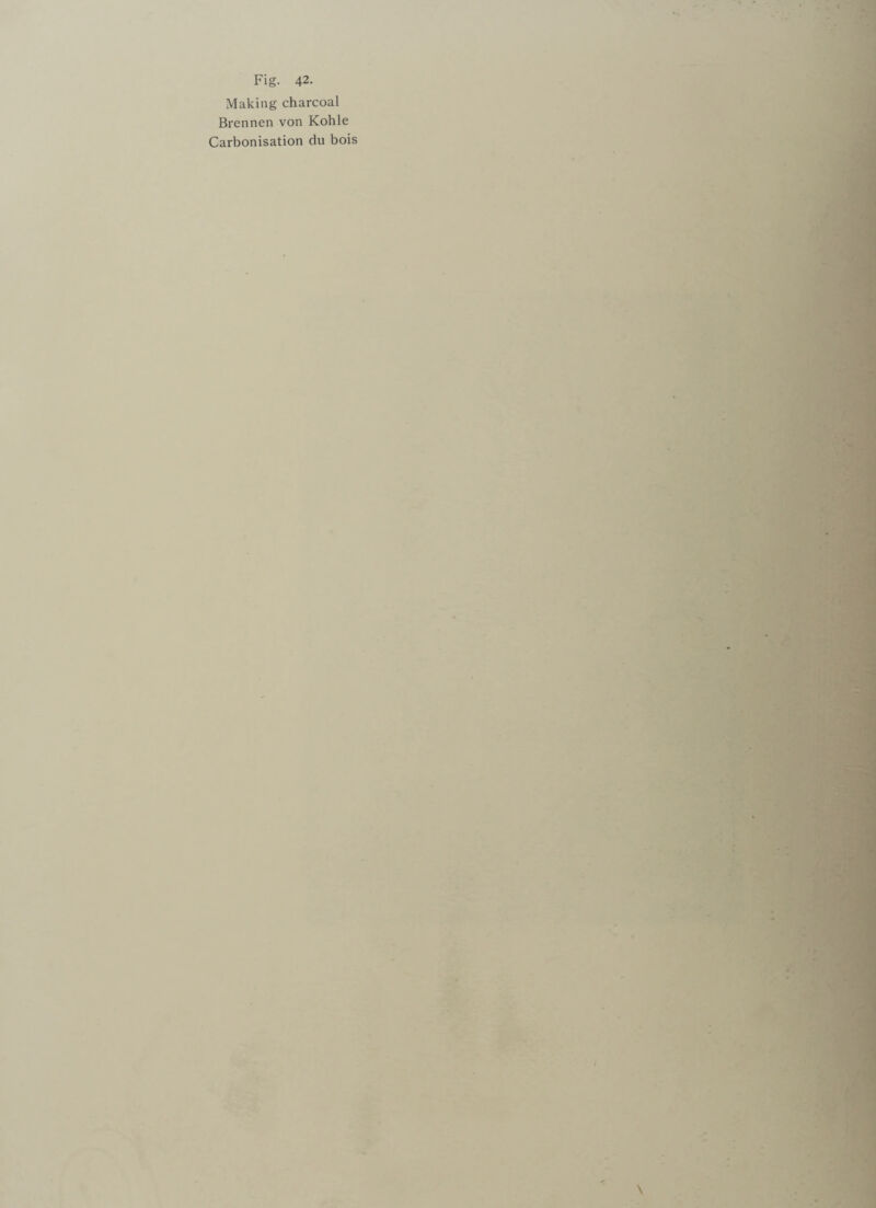 Making charcoal Brennen von Kohle Carbonisation du bois