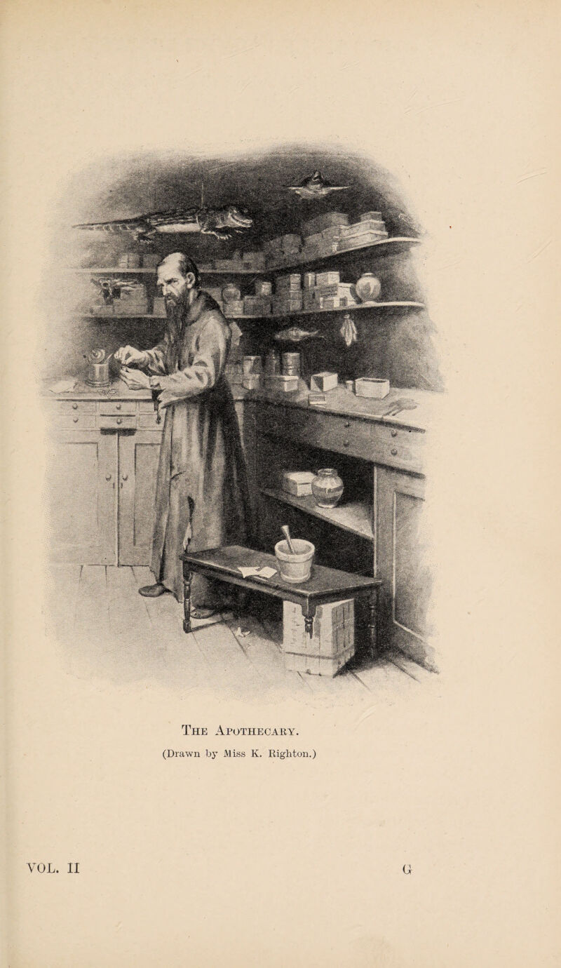 The Apothecary. (Drawn by Miss K. Righton.) VOL. II u