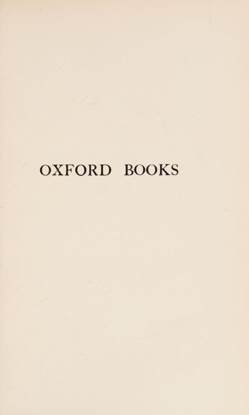 OXFORD BOOKS