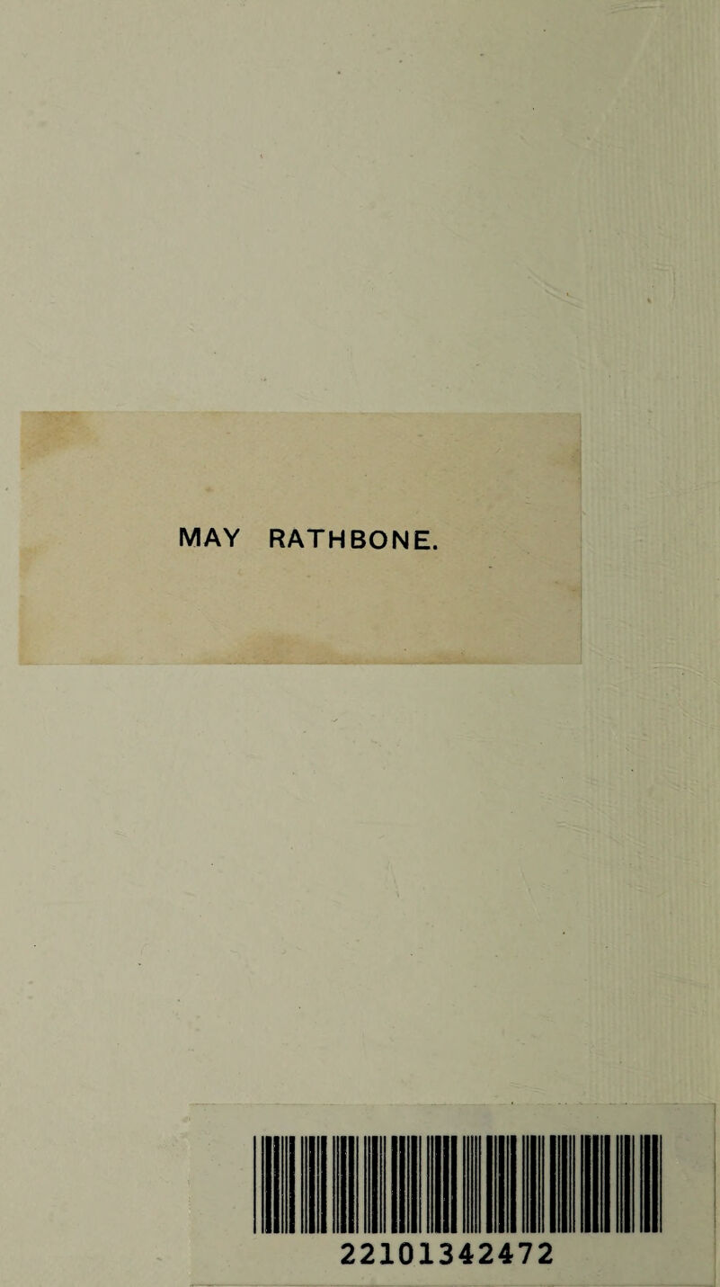 MAY RATHBONE. 22101342472