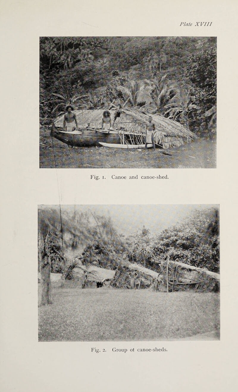 V 1 g- 2. Group ol canoe-sheds