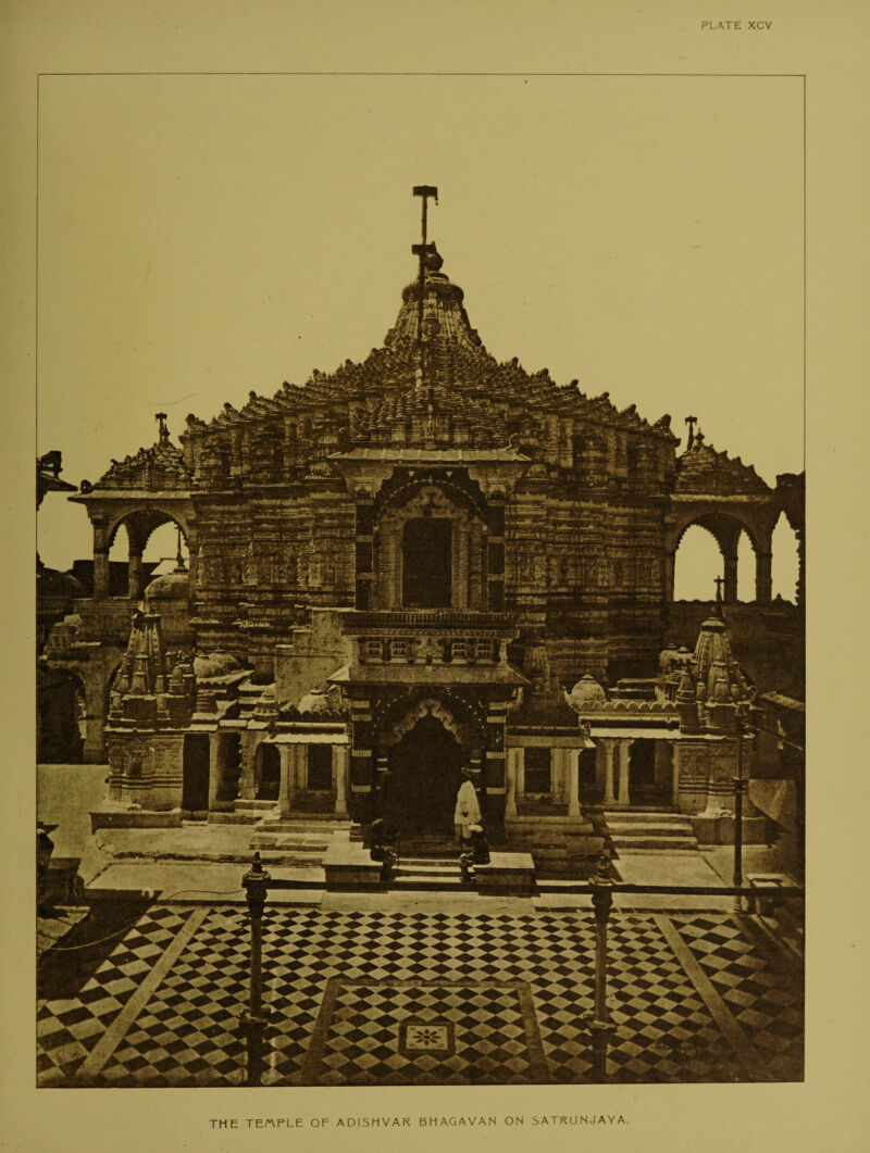 THE TEWPLE OF ADISHVAR BHAGAVAN ON SATRUNJAYA.