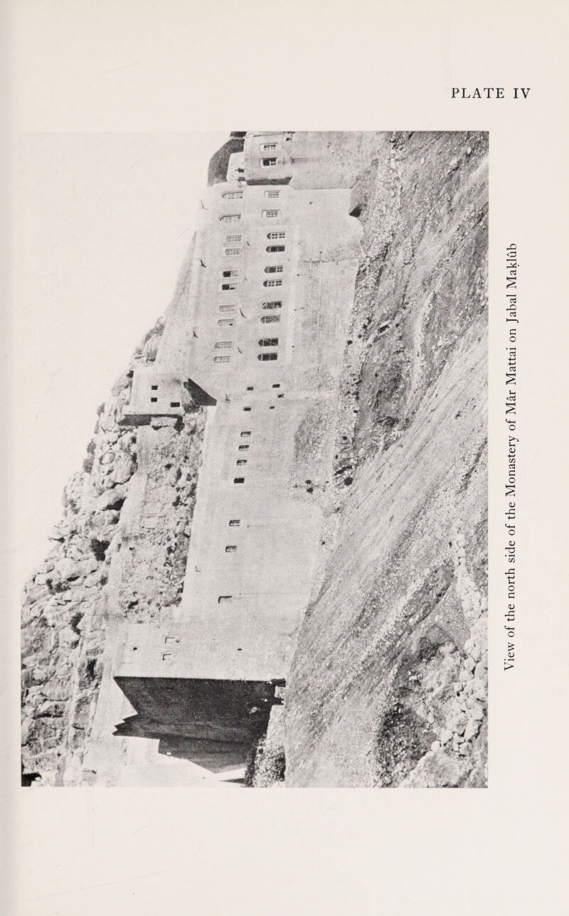 View of the north side of the Monastery of Mar Mattai on Jabal Maklub
