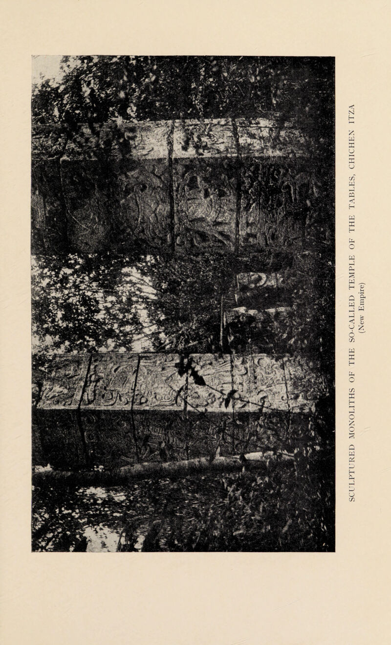 SCULPTURED MONOLITHS OF THE SO-CALLED TEMPLE OF THE TABLES, CHICHEN ITZA (New Empire)