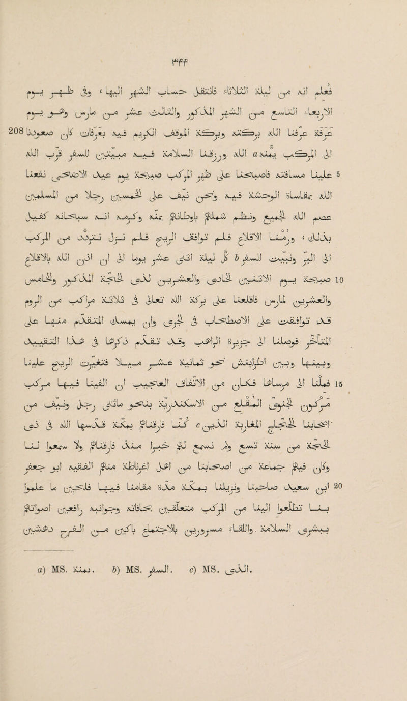 fV-J j-f-k &> < LfcJf yf&Jf '_JsiiXili Ojibliil XLJ Q.X) xif ylxi j»y-J y—^5 yyyd y_x y*Xc xjxjLxJiy ^y5 cXiS yi^vJI ^.x £y*lxi) 208 Ijjyco ^ oli-*J \x-S j*jyCii 'wASjII &==>y^ <>0C^=y <!dJf Liy: £iy: w w Cv XL) y.yS yudJ ywCx_xX \_x_2 &xbi.MAjf dil C? XxfJ . *,L^y»1 ,3) Uxaj l\a£ jMfJ Xe>\ao ydyi JLc U^Uo'i .sJoL**x LlJx. 5 yyL*as (^yo Jkc wS-aj ^-a-3 sLwLftv; <dJt w I I Jwx-ftJ xil^Ux* \_i! »Sf. ^UlLyL ^<1*^ ylxjy £y*Jl <dif yx£ w 0 5 yd^i! ^yc OJyLi jyJ yLs gsjJS o»i!y yii L>Lxy < ^UiAj *ut 03( 0t it Loyj j-wx yoS “d-o JS- & yi.wij ,>j! 0>) &s£Ujo 10 (yxsxLi^y ydcXii y;^XJ .J^yxOtJ )^ jyw A-li 1 \*y~ j*$yf (yX yjf yc X_i'di j, ilxj <0H X5y Uxlij (j-^U QjyXotiL, w . . j^e L?..ax j»(^Xfi_xIf ^^5 l_5_j • (3 ^-jd5*i_X«s * w V*J .£ Ax-xii-J* LXJ5 j, l$yJ> yXJi_j JXJ53 y^yf syy> Uboy y>Ldf w IaxJLc yjy' OjAJtxi d_x_x ^_dd.£ jLoUx y-^1 ySJojjLt yy^ Lyix-Jy ^dyC Lyy Uxaif q' Jf vjjlaj^i ^yC ^jLXi L?LwyO JJ LJUi 15 v* w w ' v» 1 | u — ^yX w&x—Jy 3*y' yK-llx y^Xo Xj^cXx^xv^^ yX y-dsi-d! ^yy.i»- yydyO ^_cJ> 3 dJi LgxvJvJs XjC*j |?Lxi\i LjLs r yjJsJS Tli\iL LolEiPi' LLJ |yS?Xx ^LxS^ii uXa-X! )y-X> yj A KiJi ^a*E> y^I \xiiiJ' ^Uxi xLLuil ^yXi IxjL^wO' qX &eU^> ^^5 vV W lyJiE Lo L:, A.i LxxUx b’lAx XJs-^o LjJbjiy LaaJ>Lo Juxw yj' 20 w w \xiy>j ^j‘li’u>. (ysJiixxX _aJ dS yO S.A>Jl SyJtiLu' L_^_J (ys-w^--^ yy-5^Lj (eL4.Xi>s^Li ^L-iiiJtjj. XxjIaaajS yydyj a) MS. X>Uj . 6) MS. ytxJ). c) MS. yJJL