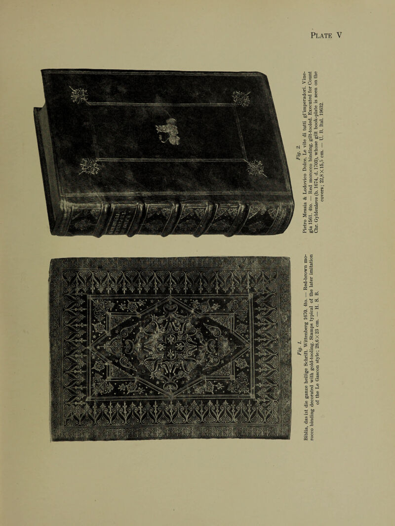 Biblia, dasist die ganze heilige Schrift. Wittenberg 1670. 4to. — Red-brown mo- Pietro Messia & Lodovico Dolce, Le vite di tutti gl’imperadori. Vine- rocco binding decorated with gold-tooling. Stamps typical of the later imitation gia 1561. 4to. — Red morocco binding, gilt-tooled. Executed for Count of the Le Cxascon style; 28,6X23 cm. — H. S. B. Chr. Gyldenlove (b. 1674, d. 1703), whose gilt book-plate is seen on the covers; 22,8X15,5 cm. — U. B. Ital. 19632.