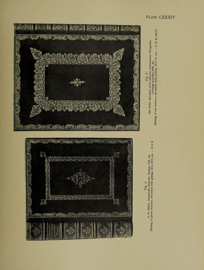 Binding of red morocco, decorated with gilding; 26.2X21 cm._U. B. Kl. 46170.