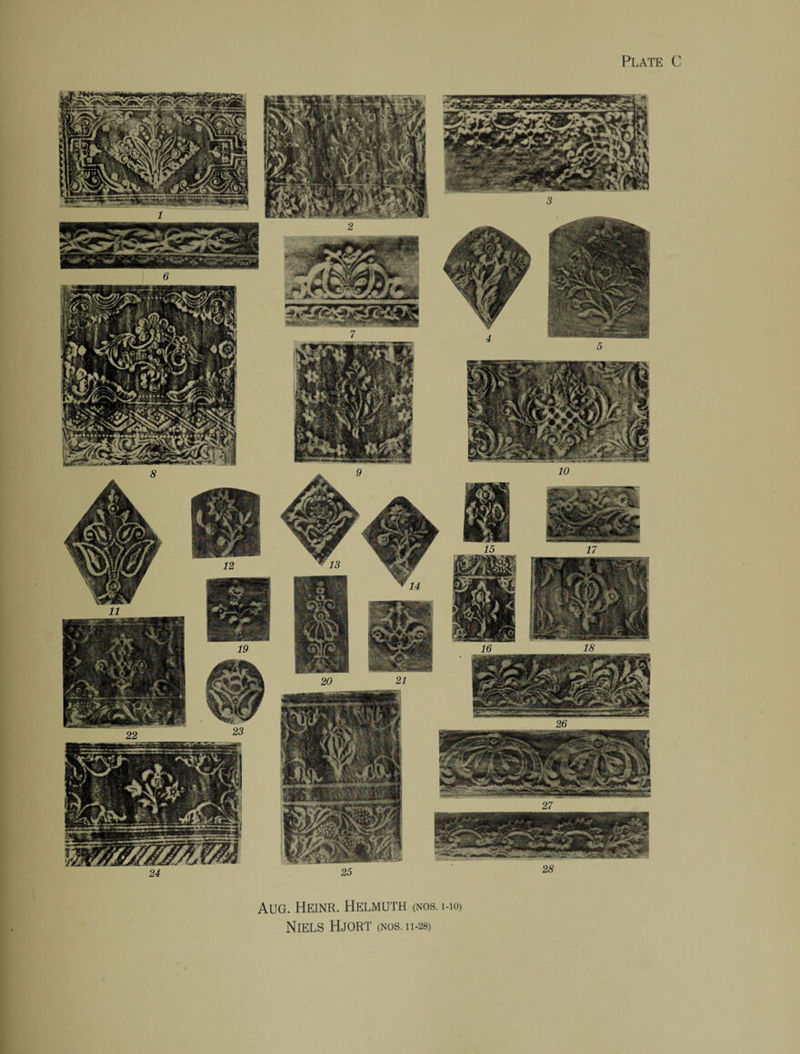 Aug. Heinr. Helmuth (nos. i-h>) Niels Hjort (nos. 11-28)