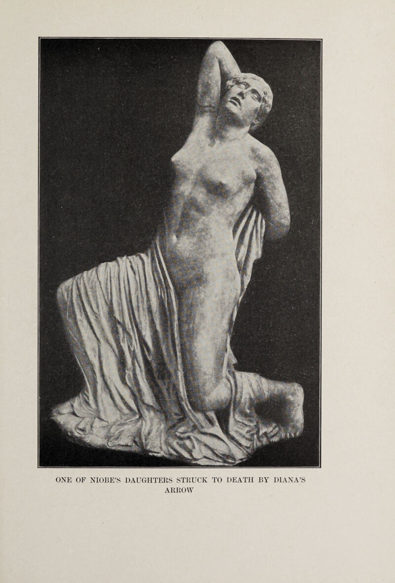 ONE OF NIOBE’S DAUGHTERS STRUCK TO DEATH BY DIANA’S ARROW