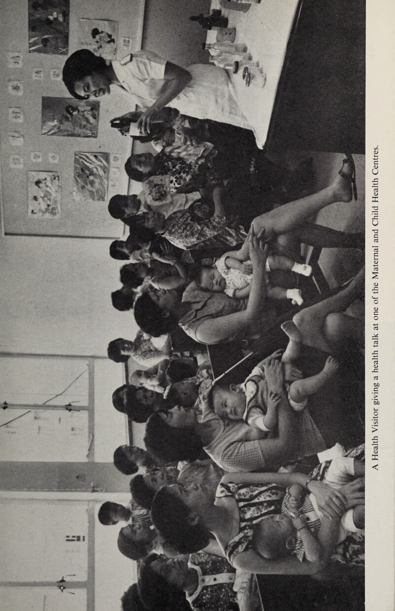 A Health Visitor giving a health talk at one of the Maternal and Child Health Centres.