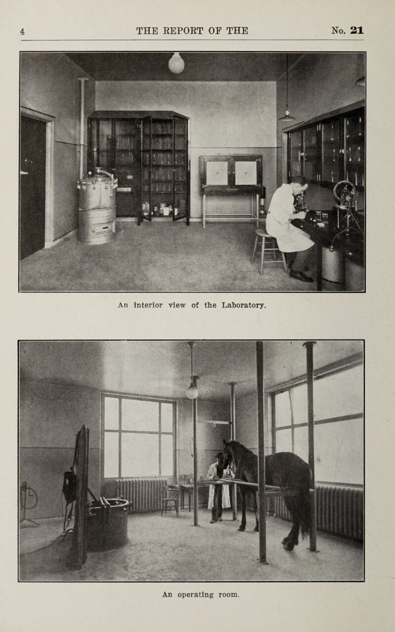 An interior view of the Laboratory. An operating room