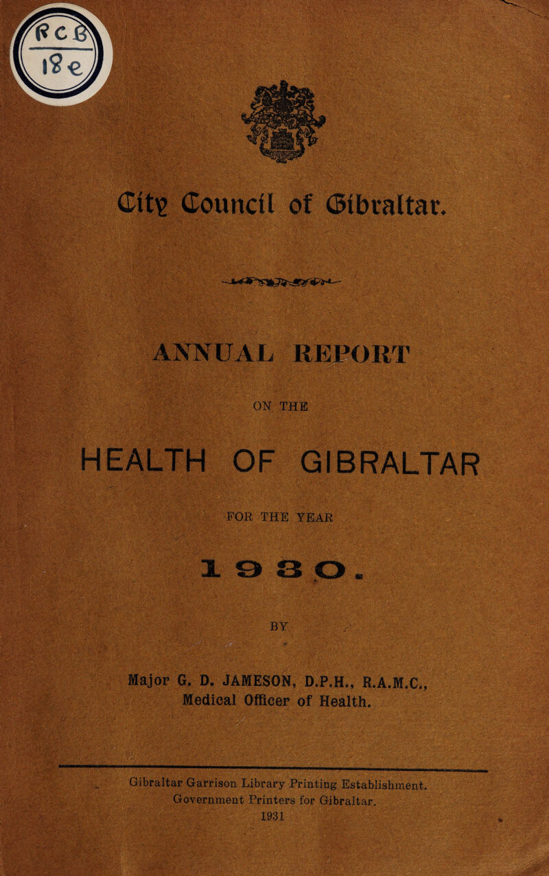 Major G. D. JAMESON, D.P.H., R.A.M.C of Health, «*