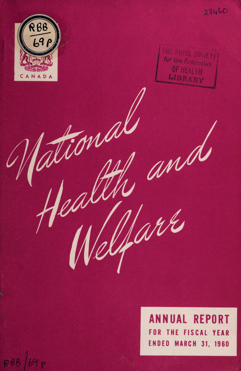 ANNUAL REPORT FOR THE FISCAL YEAR ENDED MARCH 31, 1960