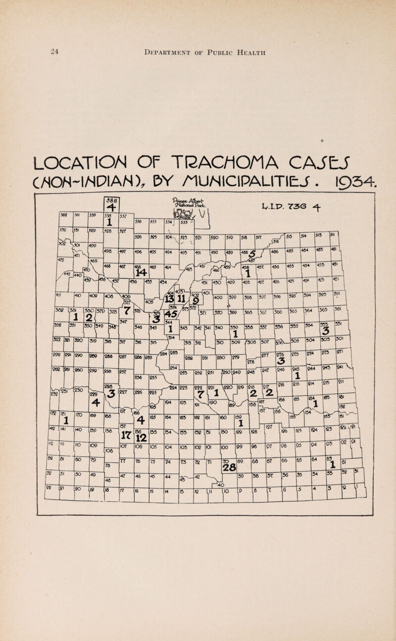 nsr » LOCATION OF TCACNO/IA CAJEJ C/IOM-INPIAN), E>Y AIUNICIPALITIEJ . 1034.