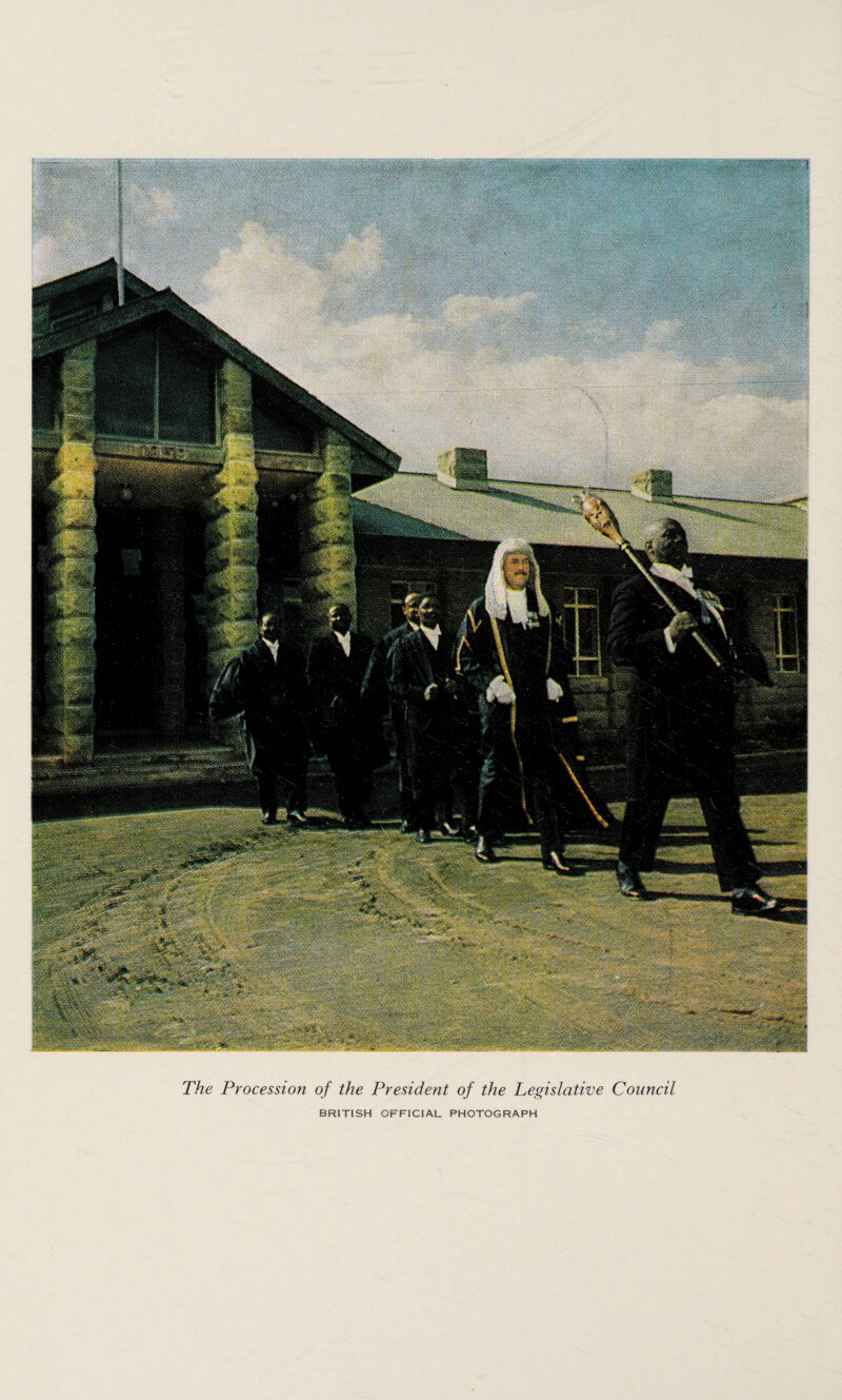 The Procession of the President of the Legislative Council BRITISH OFFICIAL PHOTOGRAPH