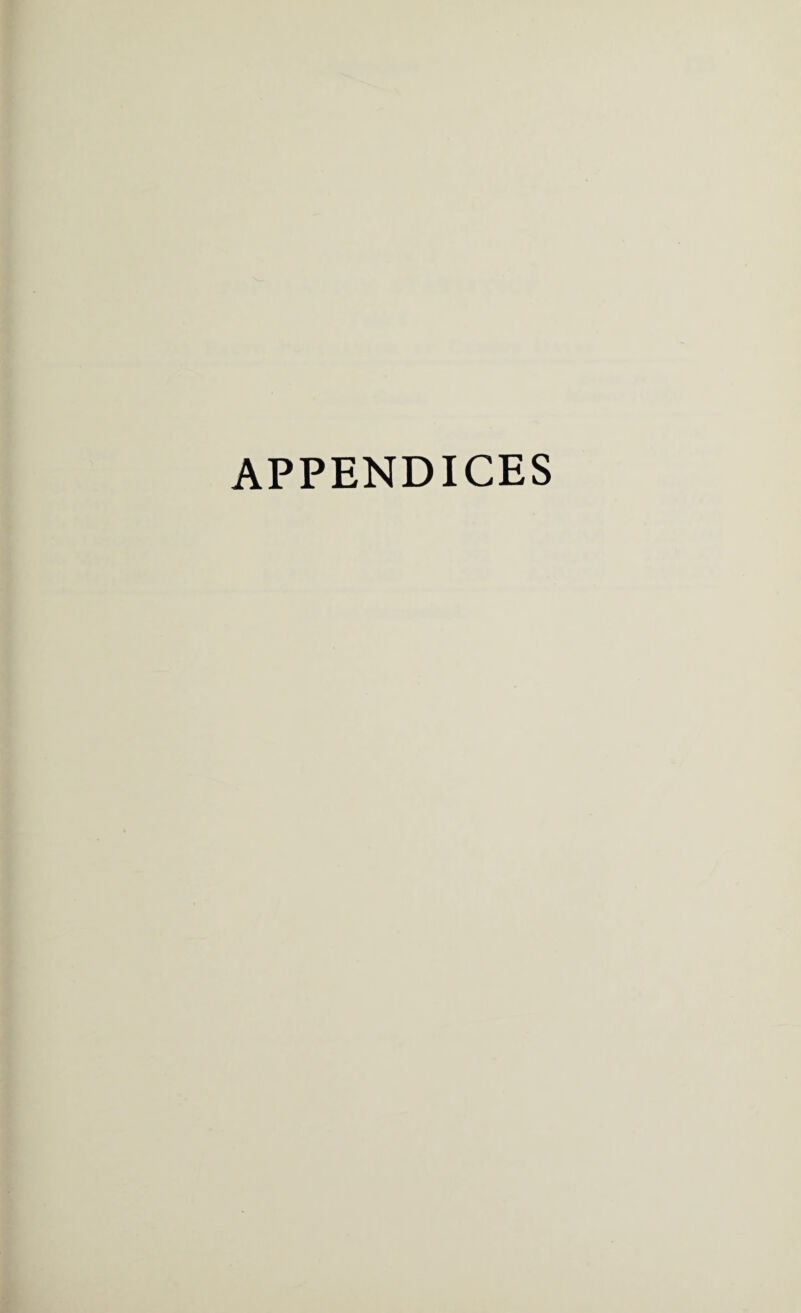 APPENDICES