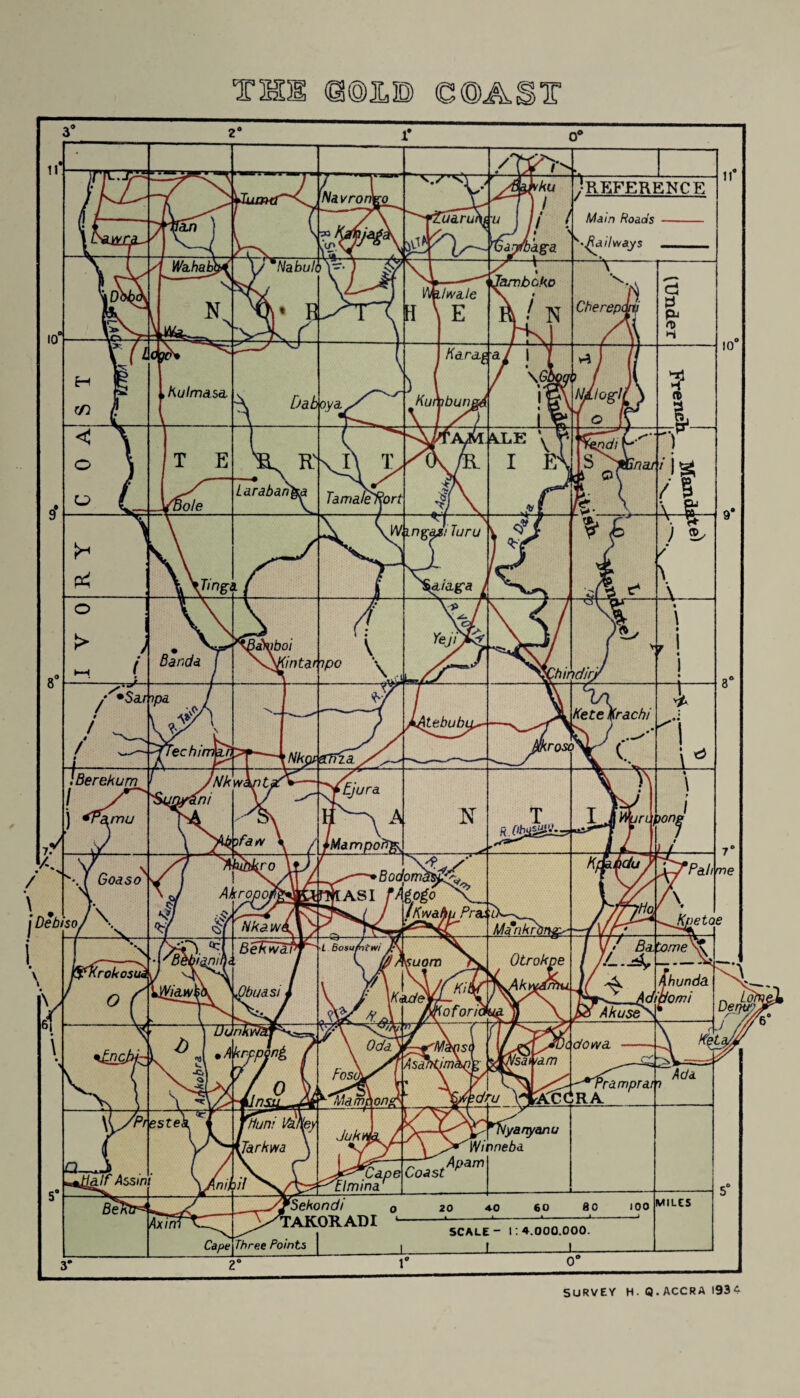 T !©&!> ©@AST SURVEY H. Q. ACCRA 1934