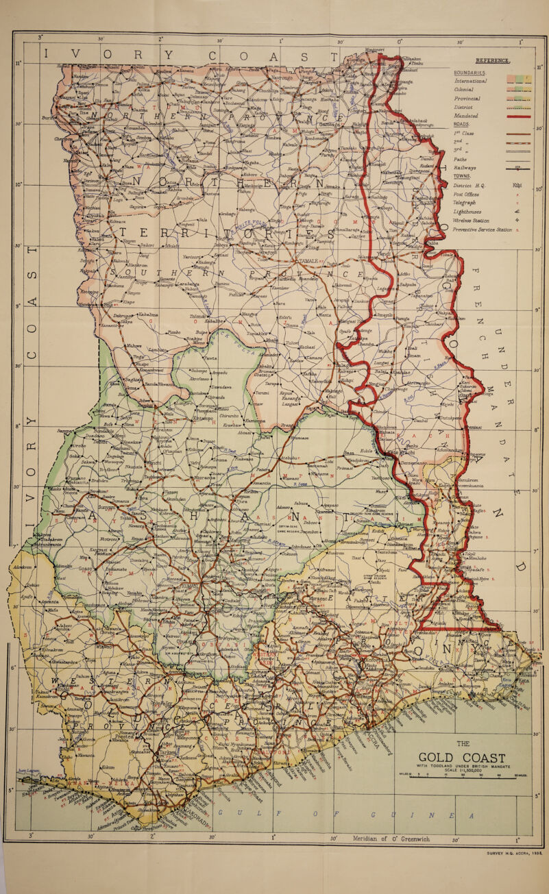 SURVEY H.Q. ACCRA, 1 938.