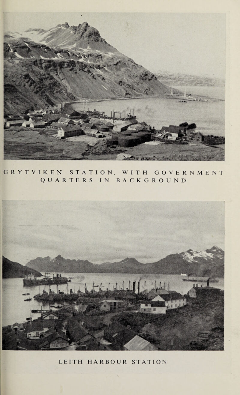 . GRYTVIKEN STATION QUARTERS IN WITH GOVERNMENT BACKGROUND LEITH HARBOUR STATION