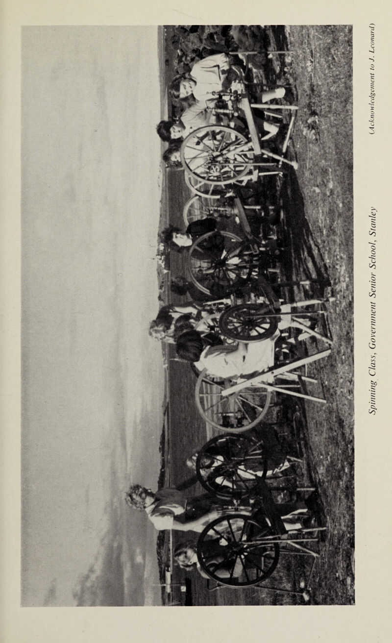Spinning Class, Government Senior School, Stanley (Acknowledgement to J. Leonard)