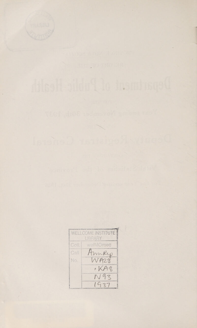WGU .-'t INSTITUTE _ LIBRARY 1 Coll. ■ H rv.u f Ho, /v^\ WftLi