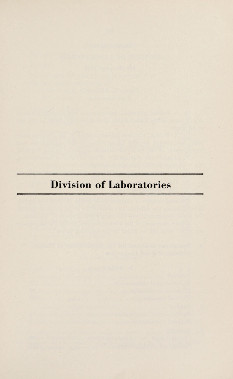 Division of Laboratories