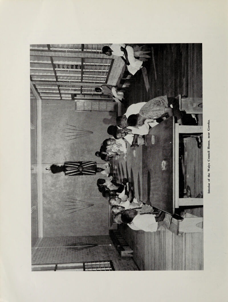 Interior of the Waiye Council House, near Goroka.