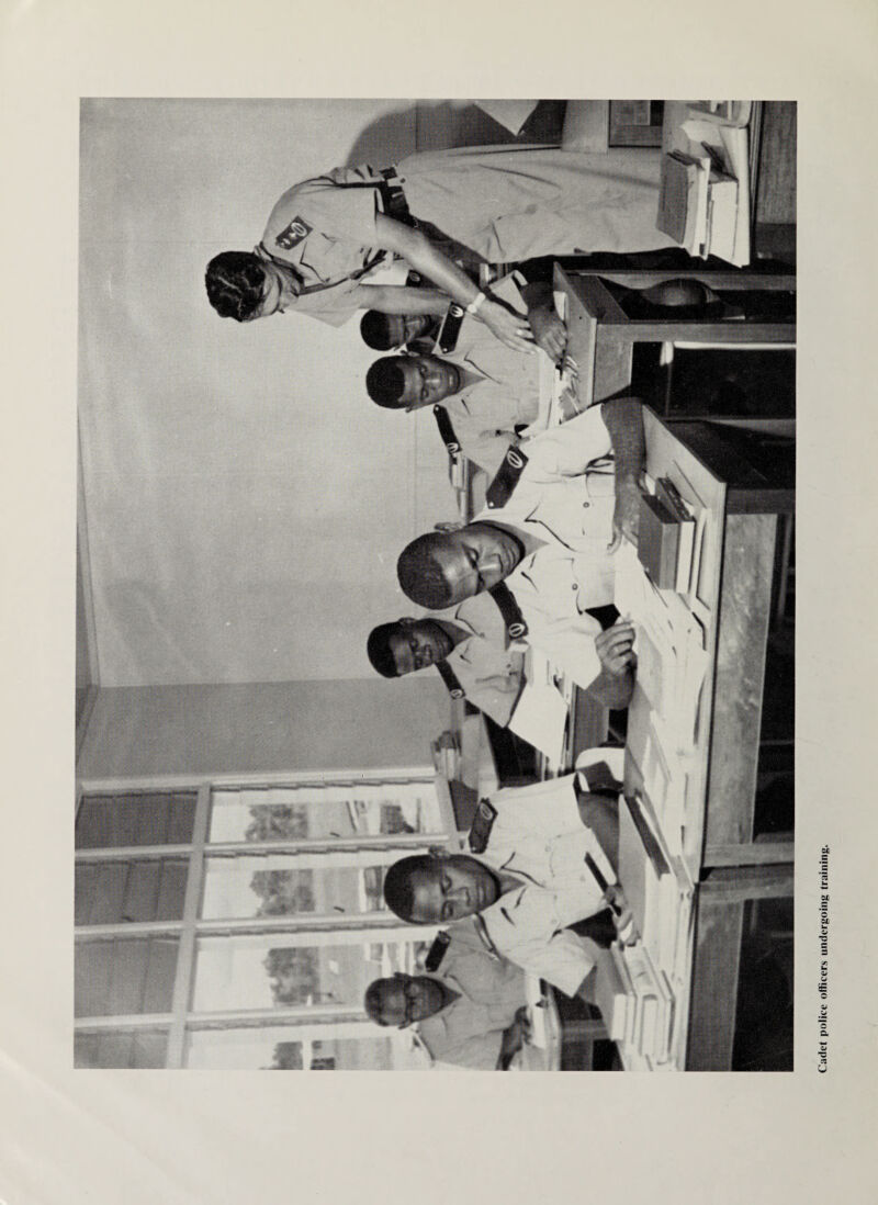 Cadet police officers undergoing training.