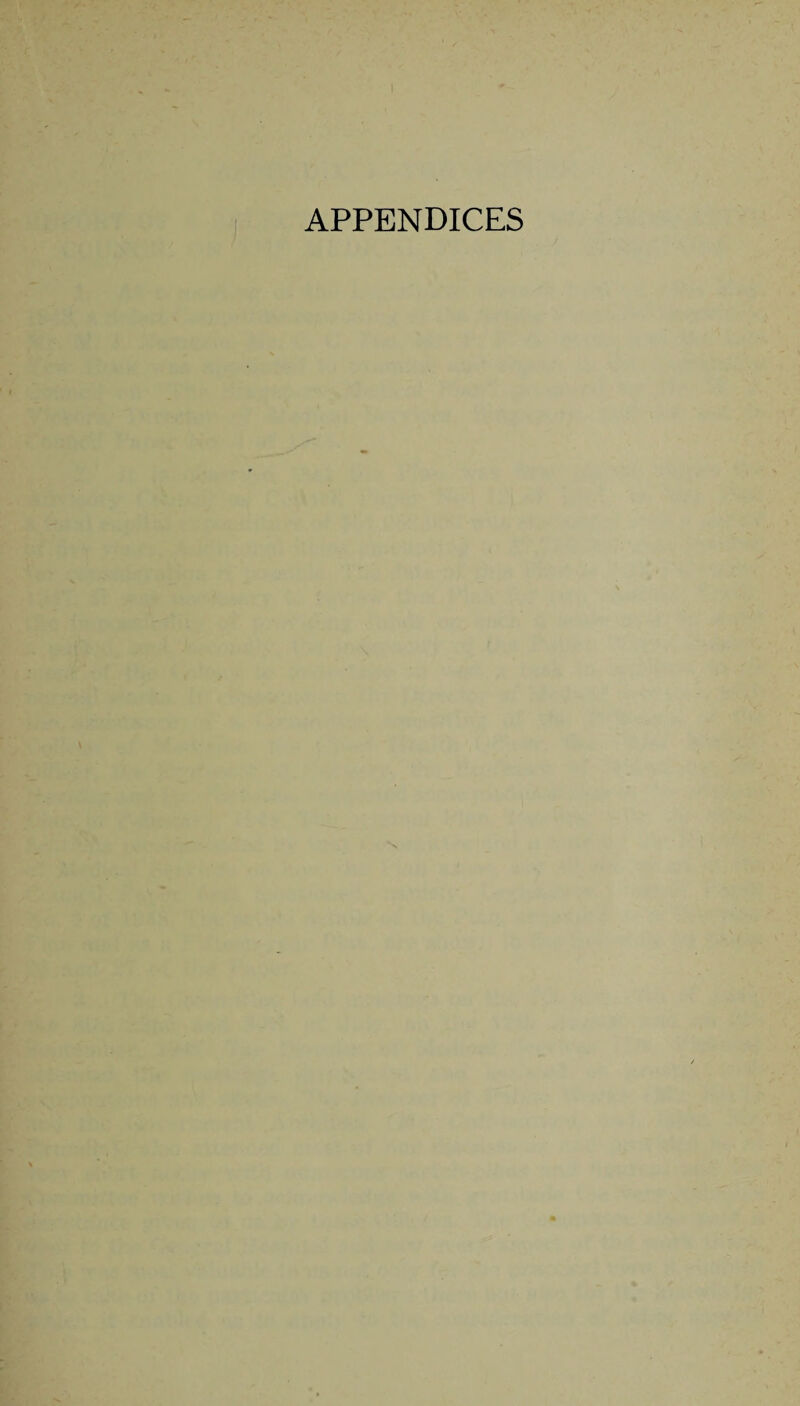 APPENDICES