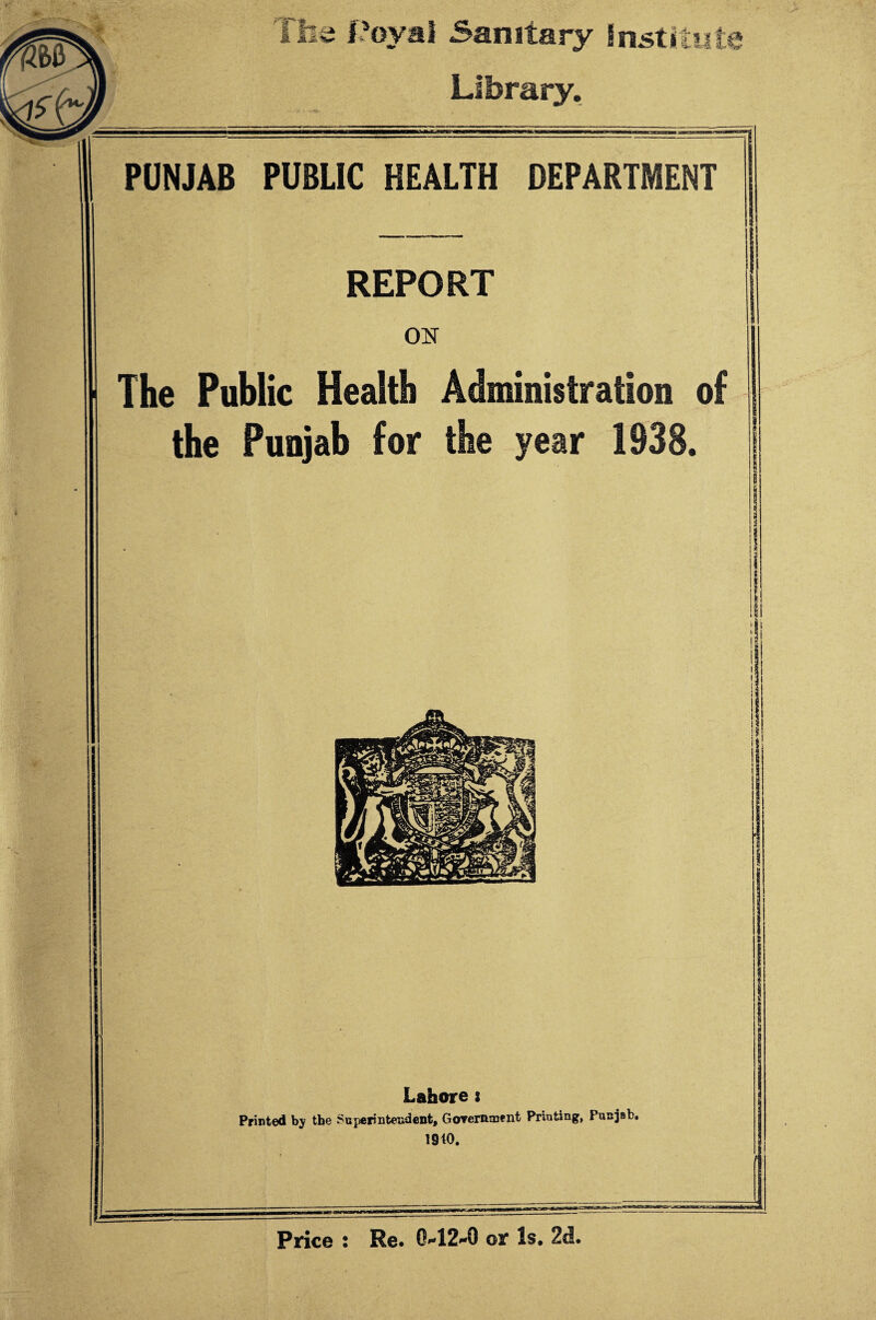 Price : Re* 0'-12*O or Is. 2d.