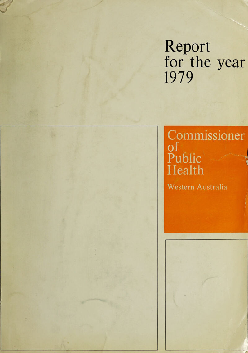 Report for the year 1979 Western Australia