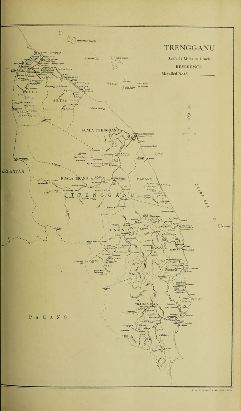 F. M. S- SURVEYS NO. 2C0 - 1929