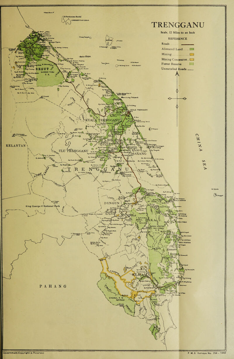 F. M. S. Surveys No. 154- 1940