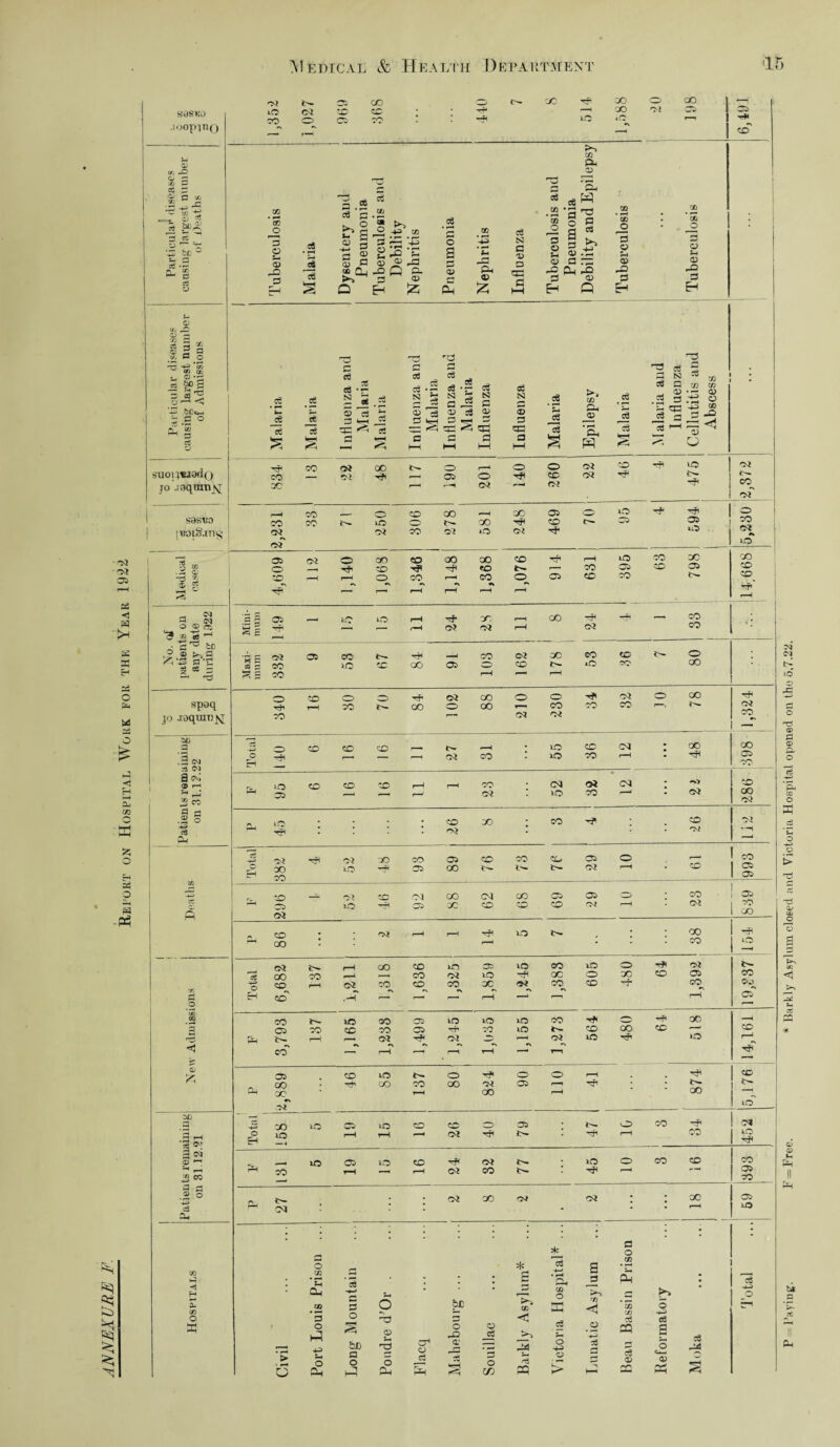 sasv.o .toopinQ g a g CL £ X 3 eg £ & <= «» CO d CJ £ b^A \d be s- a £1 eg O o) CO 0 10 d to to -T* to 0 to ! DC u O Vj pO c — S g g S a J -rt H-? *02 CO DC1 ^ © *£ SB 5* 0 •J —' <J '-S bCcw 3 S o p'§ o suonuiadQ jo .taqran \r sasKo [BOiSjng eg k~ A? eg 5 P CO QC CO 04 csT o4 04 05 3S <1 'PH it a c-1 US 3 £ g <i cu CO 2: o a3 o Cm -PS d o 05 o co _ M a cm o »S ^ ®Is '-' • C^S fcD ■3.2 ^.a ^ H P=> W J-| ^ c3 2 speq jo JoqmHjsj ao a .3 CM ?i CM 9 cvl CD r—' ** r-n » CO — eg 3-i _o •x □Q a ◄ Oj £ ao 3 CM 3 CM <D -h 3 .2 eg ; co d o H : £ d 00 co o CO o QO O co —1 OO d Cti lO aO r—. >o db lO d oo to to ~b d CO X CO CO • *+ & 2 3 '5 .2 1/3 _cg £H d 0 <D c3 • fH rH j* cd a d -4-* ^ O -H CD £J q d «d *— *u_i •rH rd r-H O a 3 O eg “ Cn -S to 3 Q §■ 04 Q § Q H c3 cc • f—I pH 'Ph a> £ eg N C V 3 CJG G co JO 13 o s* <u P-, fP 35 • f— &l eg ^ * r—1 f 3 ^ w P eg I £ a> .3, a — ^ ^ 'S G O Eh Q cc d o Ob d 00 jd d cd &h Ob -O d Eh -a .3 eg 5 *5? d eg eg d rH eg • ^ r^ Ls eg eg N3 gg S_J si - G g! S3 G SI 0) c3 — a> 0 3 03 <0 3 *r-H d 0 sS d G qo eg CG <3 Tl CG rn *—1 a G G a 1—1 re SH l-H 1—1 1—i .5 *5 eg eg m d, o CP W 33 a si eg eg eg !§ 33 eg 3 g 53 OB n w 03 • — <p ^ 3.H O * 2 m hh — p ^2 3 3J *—1 CG -<5 co Si *5i 00 o CD O Oi Tf< o cc CD? CO CO i-^ tO 04 co o CO CO N 04 QO iO QO CD 'eft CO c-I M* 04 O CO CO C—I O CO CO 00 rfl 00 eo CO CO o 3p C5 C D C35 — Se 5 CD iC CO »o 10 '^- 04 or 04 OO CD CO o 04 CO GO 00 d d CO TP 40 'P 34 1^ CO 0 40 Tf P 0 0- CD 05 O - 40 r—H 40 CO QO CO to 05 CO 05 CO CO CO CO Tp' d rfl — CO 00 -A eo CO 0 40 eo 00 CO CO o CO CO ^ 04 QO O 00 QO o O! o CO 04 CO 04 CO QO 04 CO lO 10 CD CO 04 QO CD CO CO CO 04 04 40 04 CO 04 *s» 04 CO 04 QO CO CO 04 Ol 4-0 QO •31 CO 05 CD CO CO CO t>. co t~ CD 04 CO 04 40 CO 04 CD QO QC 04 co CO CO CD CO 05 04 CO 04 CO QO 04 40 OO CO a o * * !g a o m r* 04 CO QO 05 co CO 00 04 04 CO CD 05 05 CO QO tP 40 d (X) CO m 05 40 co 40 0 PH d 4>- 00 to CO d 40 TP QC 0 oc CO 05 co to r-H d to CO CO QC d CO CO '4 CO ©5) ecT .gT — r—1 r—H cd 3,793 CO 1 1,165 CO CO 04 -> p—H 1,499 IO ^T1 d •> rH rn to r-H 1,155 CO d •> r—i Tp CO 40 1 480 Hfl tc 518 14,161 Ob CD 40 0 0 0 r-H p QO GO CO 00 d 05 r—1 ^P • p DC r-H QO rH 00 ~ D4 40 - - __ O 05 • 0 CO p ■M 0 H 40 — 4 r-H r-H d * 'tr rH CO iO p 40 CD 40 CO d . 40 0 CO CO CO rH CO r-H —( rH d CO N PI Ob CO . d QO d d • • QO 05 Ph 04 • - • • r-H 10 • • * • 1 I - - • • • • • • * • cc H 03 * S CL^ eg ! • j a 3 •4—'1 • rH dn Cfi O ^_d CP £•> • eg P-> »-< b- 03 tc G G O •s br '►> EC s rf) <1 ISS 0 “-H O *3 O -d d <1 eg 0 HH a > eg eg 3h Civil 0 0 Ph S &D a 0 i-b a> p 33 5 Oi cr* CD eg r*H Mahebo Souillac rg PQ .2 33 rH M PQ r eg ry> a a Cm O Ph eg Gd P re Paying. F = Free. * Barkly Asylum closed aud Victoria Hospital opened on tho 5,7,22.