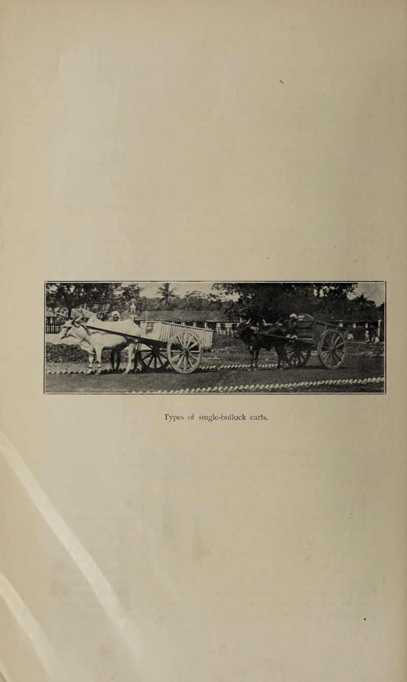 Types of single-bullock carts.