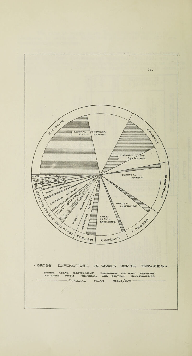 • GROSS EXPENDITURE. OU VARIOUS HEALTH SERVICES • 6H\oco AeeAt> fe.Bpec«iEKir soe^ioie^ a*jo f»a«e.t Rilfomd«> asctivnc FSOM PROVIUCIAV. AMD CKHJTKAL COVK,eMMfi,WT^ -—- FIWAUCIAL YC-Ar: ,<=i ^><S>