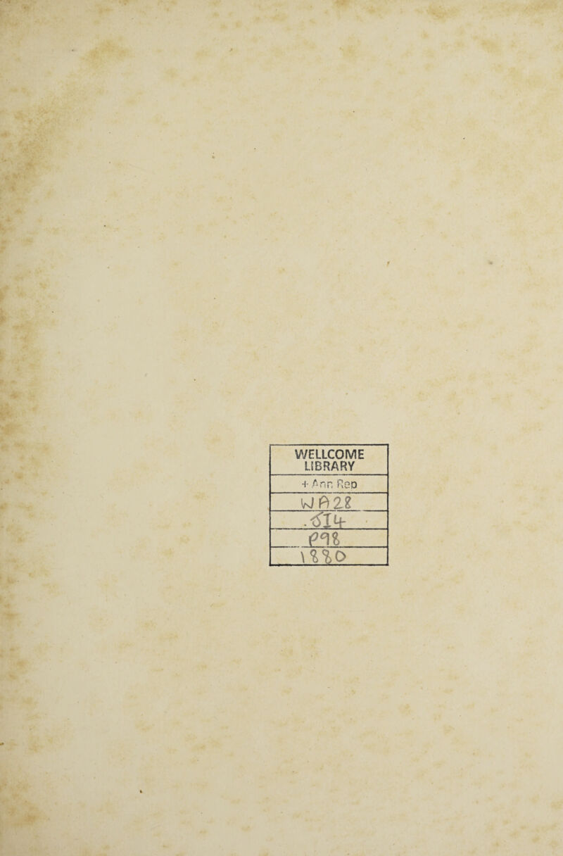 WELLCOME LIBRARY Wft 22 mo