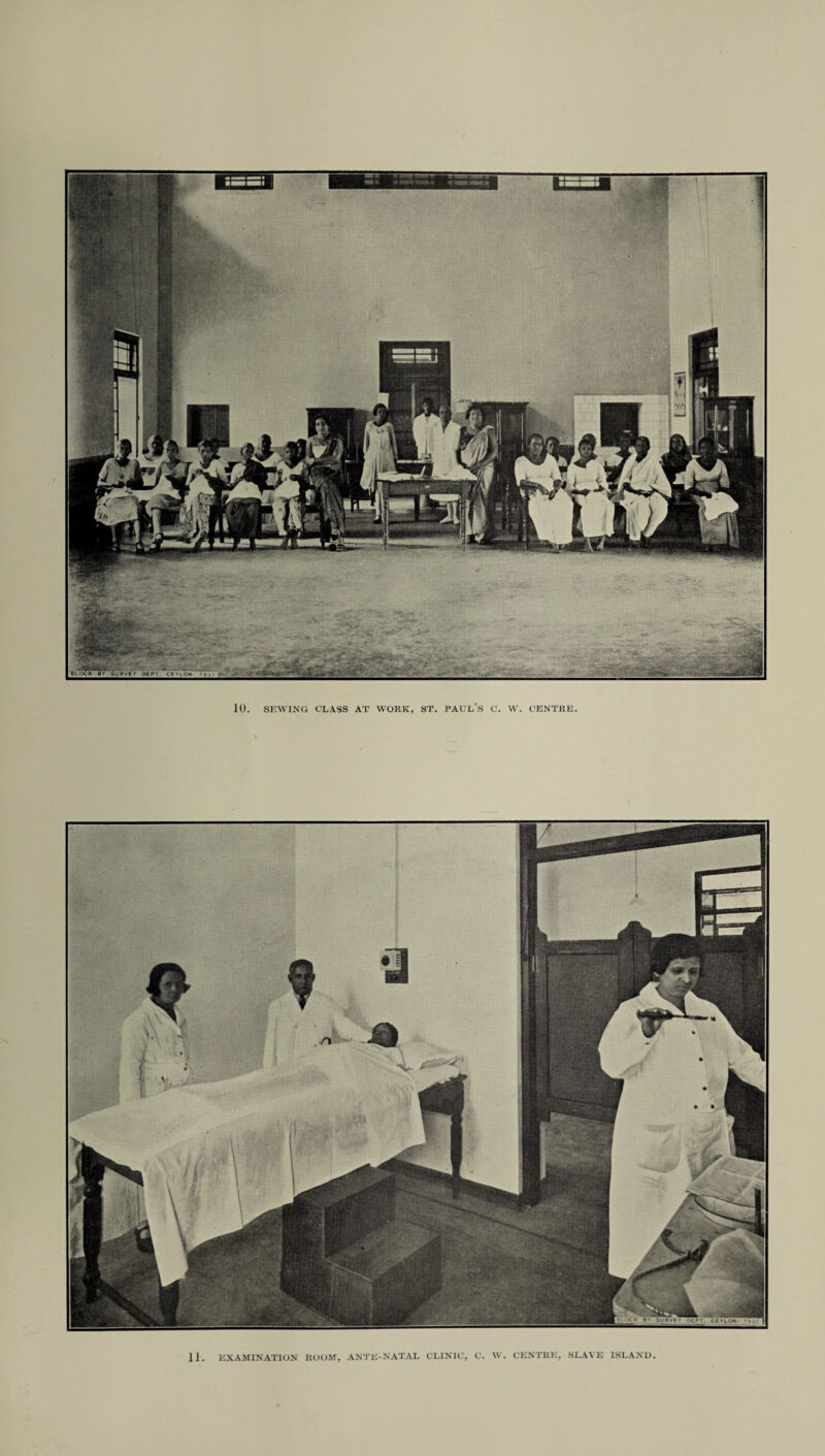 11. EXAMINATION ROOM, ANTE-NATAL CLINIC, C. W. CENTRE, SLAVE ISLAND.