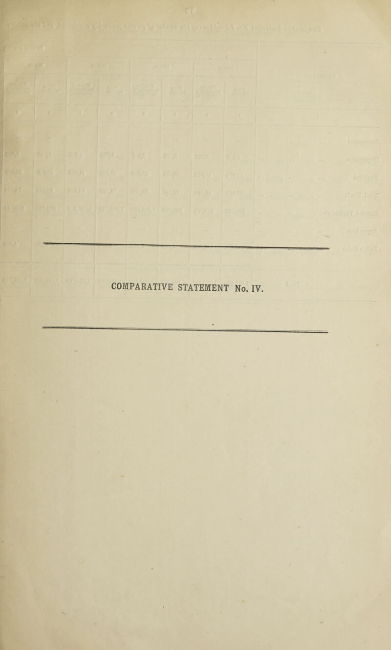 COMPARATIVE STATEMENT No.