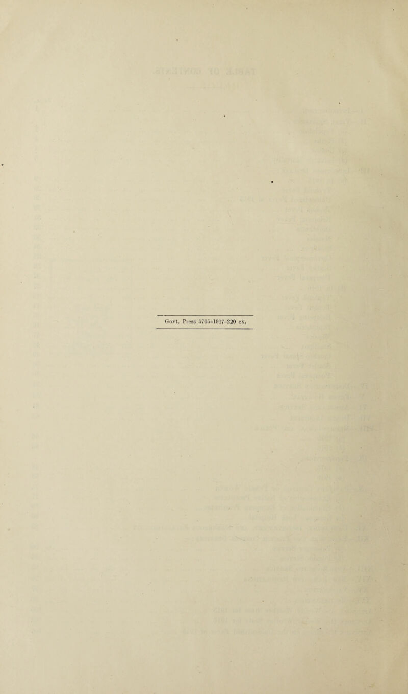 Govt. Press 5705-1917-220 ex.