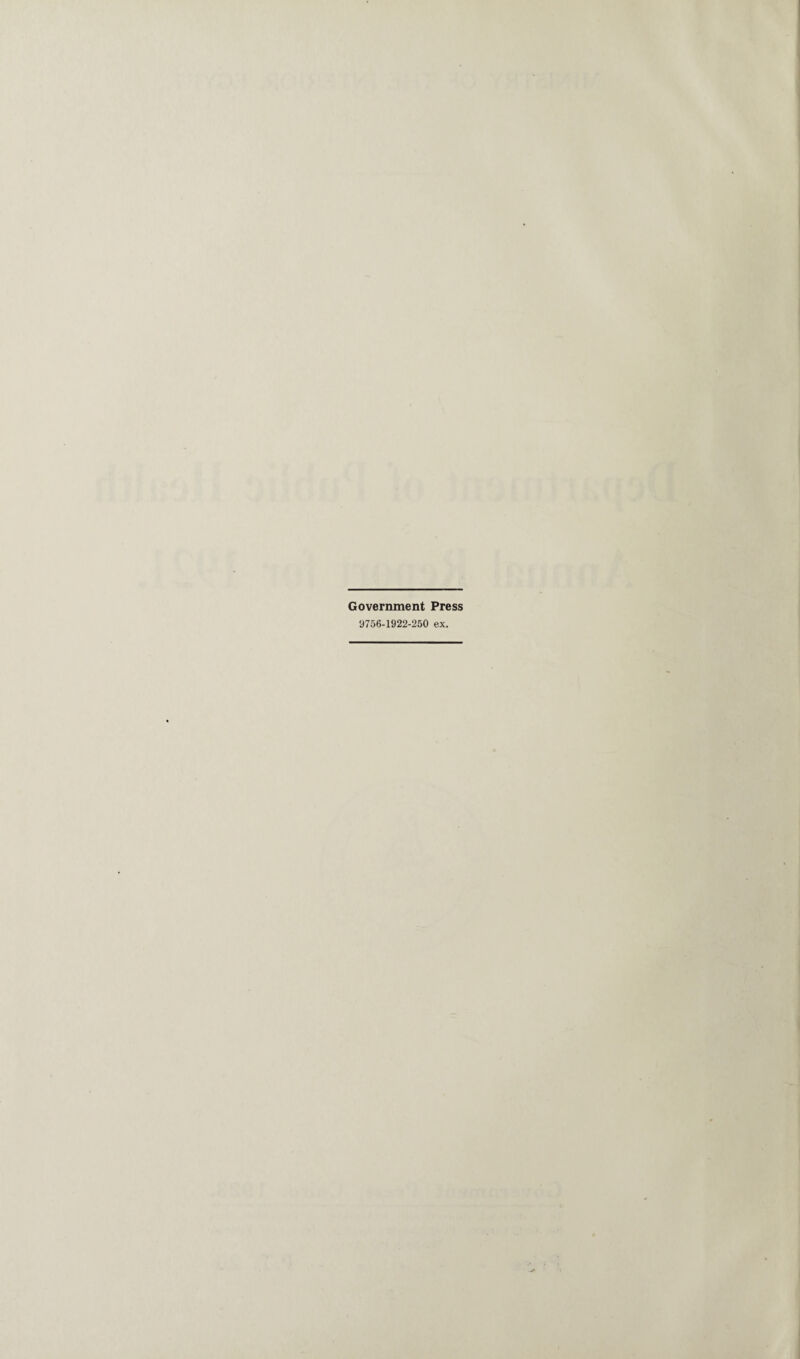 Government Press 9756-1922-250 ex.