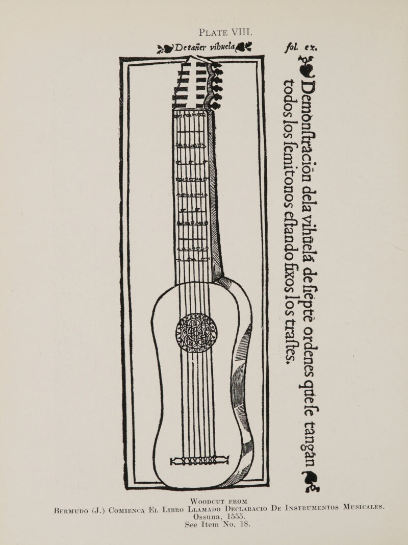 2 * 5 DERUCWAC] WE Oo aad: ‘Sa}Je19 SO] SOx] OPUEYJD SOON So] SOpor aljap BjenylA Bjap u Uap4o  sa) uesued ajanb sa WoopcuT FROM Bermupo (J.) Comrenca Ex Lisro LuAmMabo DecuaRActo De InstRUMENTOS MUSICALES. ssuna, 1550.