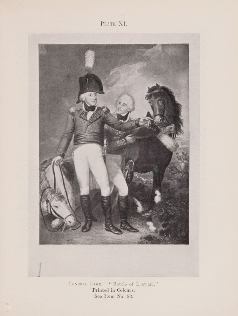   Gunoerén Lace. ‘ Battle of Laswari.,’’ Printed in Colours.