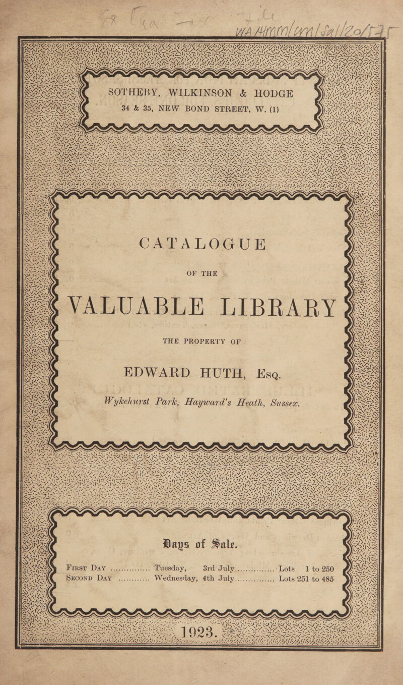  an j ‘  FRSA SS y ws CN IyWeoN IY, BY aa \ UN wn Al SOTHEBY, WILKINSON &amp; HODGE 34 &amp; 35, NEW BOND STREET, W. (1) 4 QTE 4. &amp;, ! y/ 4 ‘ ‘ vit 1 OS pe Sy ees LSS 4 AS ie AE se dis 7 a, = SV UERESY) NAN : : 7. » SAC OS ~ ~ Ss ~ LY eiic 3s ~ Neo Noh 7 ie “NS &gt; VN “NX Y uN \ ae CATALOGUE OF THE ¢ } DY SUNY ~ VISAS. ae Me EIS Son &lt; ras 7, / ~ oss 4\7 ~ V7 ~ ww 4 ? \ Ca od / \; —/N~ SY - ‘ a 7 7 ~ WA ANT aN THE PROPERTY OF AINA is AN Ae Pai x N iy 1 S\ EDWARD HOUTH, Esa. % 2 Nw 6 oe 5 Mae Meg INN 2 v- C7 UR: zi UR AAV, 4 1 RES . ii s he “NX ! ‘ / | TAY fe 7, vt Days of Sale. ray Noe POA eh RA oe. Mags : NS noe AN oN GUISE sob ey 8 aaa WAALS Vs VISAS NS £ EMS LENS NEN ye aN AAS LAWNS  y int  i ee i a UN