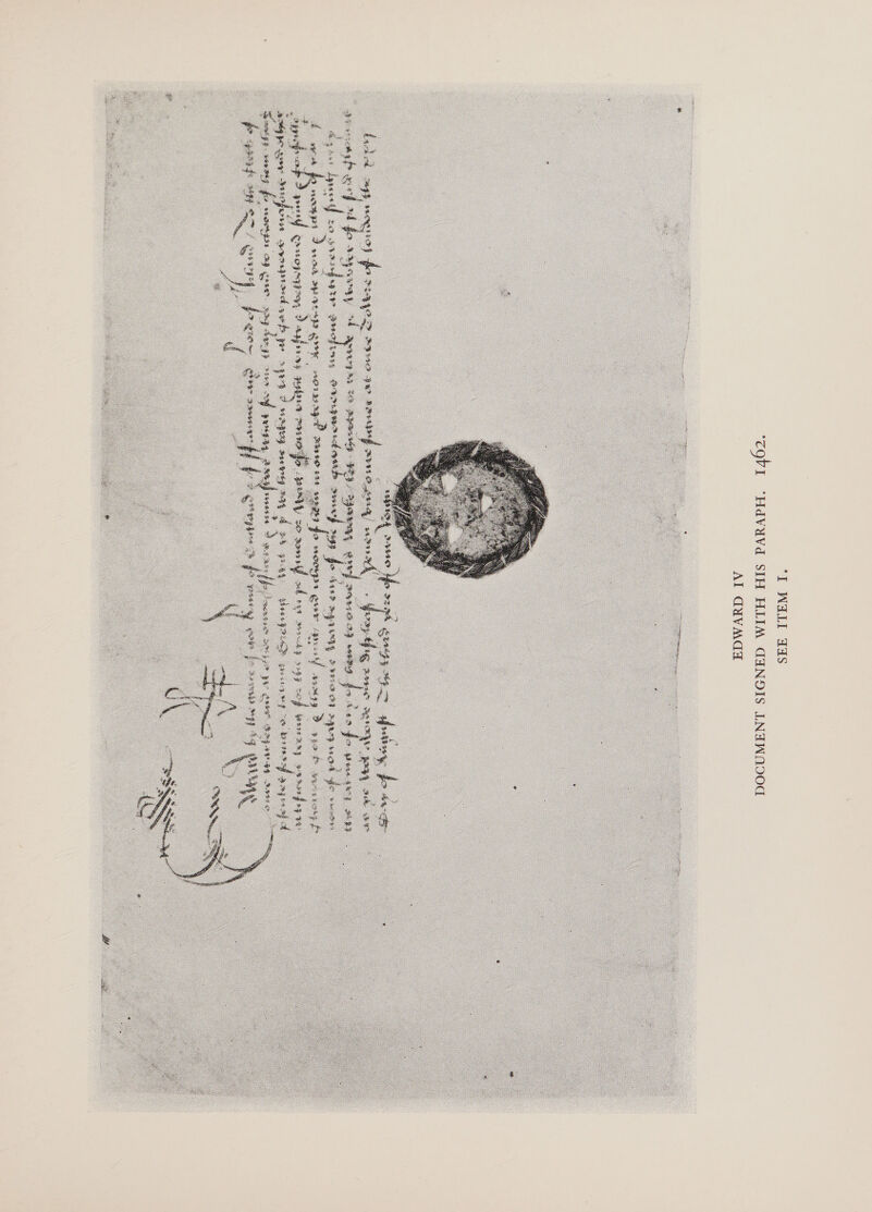  EDWARD IV DOCUMENT SIGNED WITH HIS PARAPH. 1462. SEE ITEM I.