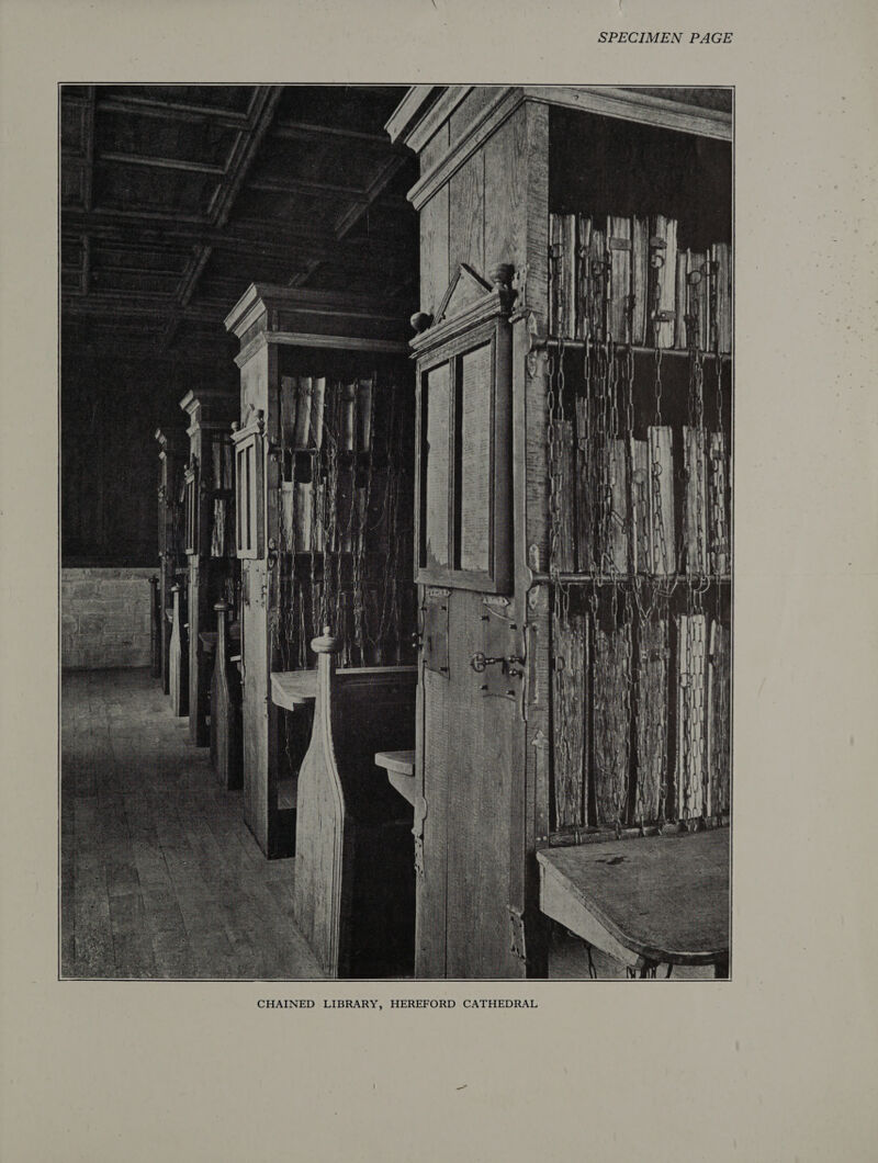  HEREFORD CATHEDRAL ’ CHAINED LIBRARY