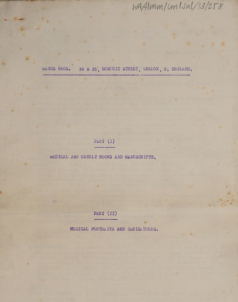   api PIR ooh * * qe Tuas Sie Pore ye. Nee orig tee a MAAR | : WEDICAL AND OCCULT BOOKS AND MANUSCRIPTS, oe } , i Bi ; a * ; is  CARICHTURES, 