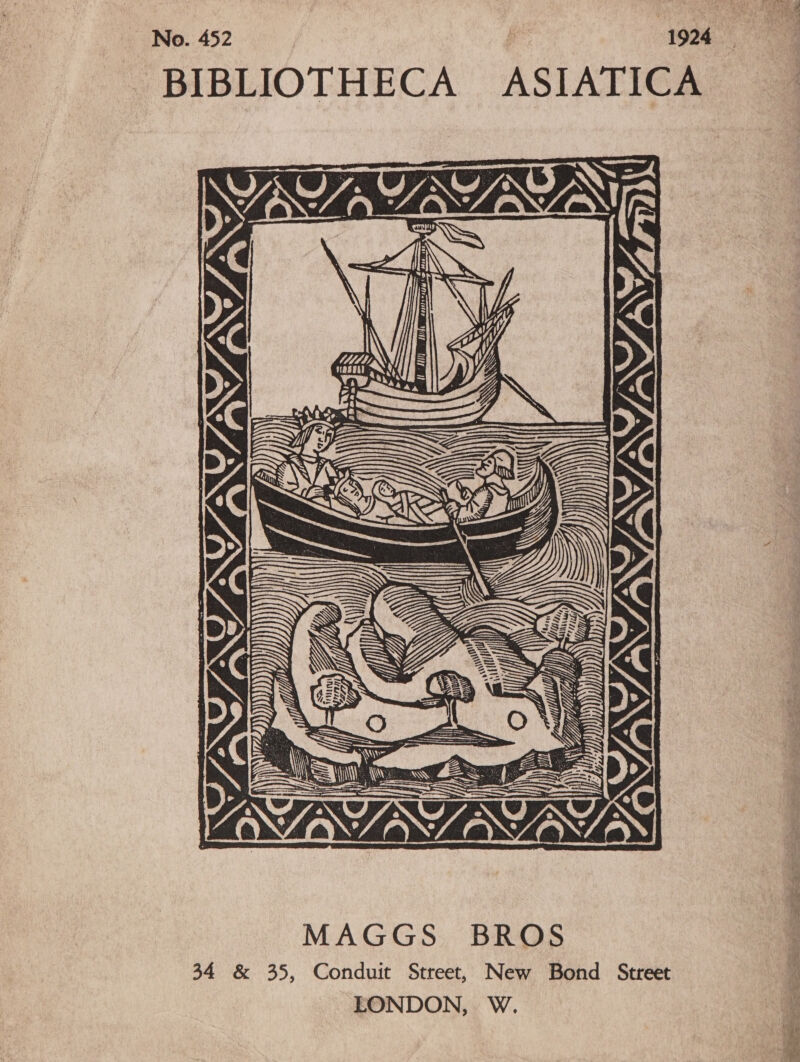 No. 452 : g D ) Gi; Sed 3 _——— Ai SS = —&gt; MAGGS BROS LONDON, W. ies ) Vyilges in NaN LEED 