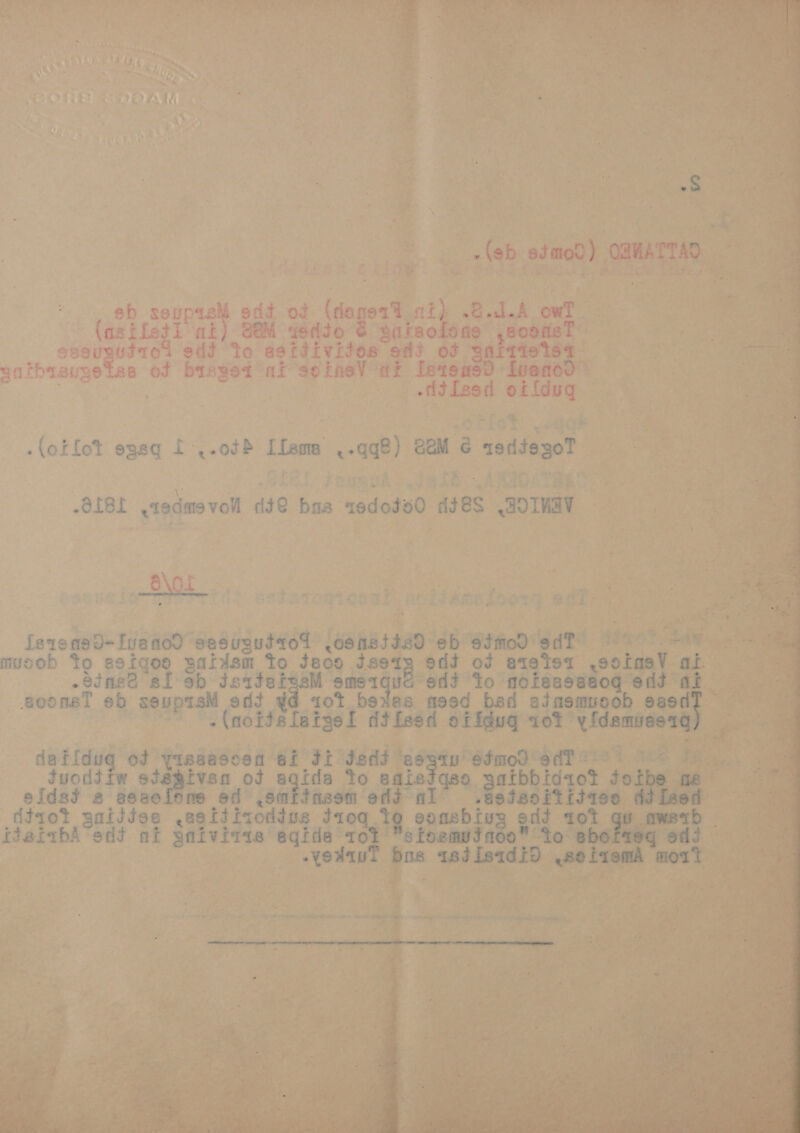                9 69041 | feb otacd) UTS ab soupaey edi - (sogort he al A ow? me : Sa (as tiedi at é sataodone ,zoonsT Pee.” seeggodrel oat eke ttl yieee ent of she &lt;a sn thrauge tas -. bisast niv-soineV af Ists t ae : “Taree phe pan. (otfot ¢ egsg I ,.0d8 {Lem age) ca 2 s nelioge? ge ae .8iel rods vol di@ baa sodod00 ates. «301K ae ae {s1eq90-Ivenod Sesigud tod eonesteo 3b Sitio “edt i $10? SAW ea musob to j2odaes saitdsm to Jaco iset +306 it of atetor site: Bhai ae -oins® si sb JsttetssM smerqua edd Yo noieaedeog edd ieee goonsT 6b ape edt ¥d aot betes nesd bed adasmuoob sora oe (noid fatge difsed offdug iot yidsemsee gore grees ty! (isaascen ef di Jedd ‘eeyay Sfmod oAT° | nee i, ae duodiiw side Ets. od 8 eats to bee qso gaibbidict dotbe ne eidsi s aszol .oatinsem edi al” .aessoitisaee dileed = dizot gnisiea ety ures oar 8 cons ing gid 2 tot gu naws ‘ itafiabA edi at gaivivis egide + stosmutda Peas syodauT ™ set lesdlo soto