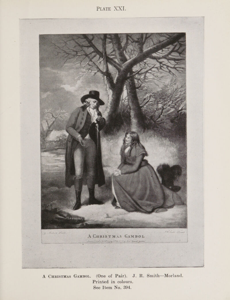   Ly Vertivd Z i © OUI LOL RTE OO LA ee ee ca aaa A CHRISTMAS GAMBOL.  PLATE XXII.      (One of Pair). J. R. Smith—Morland. Printed in colours. See Item No. 394.   